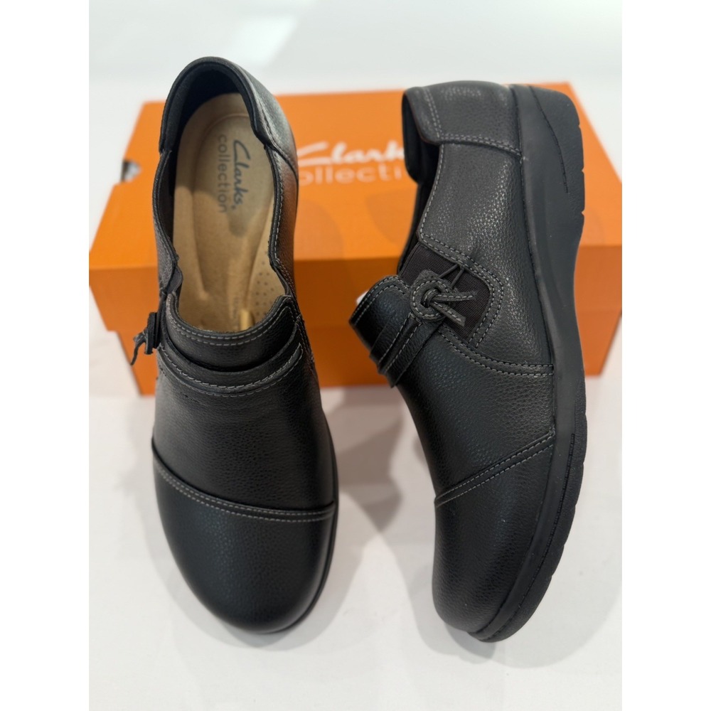 Clarks Women's Sz 11 Cheyn Madi Black 26128930 Slip On Shoes New In Box Nurse